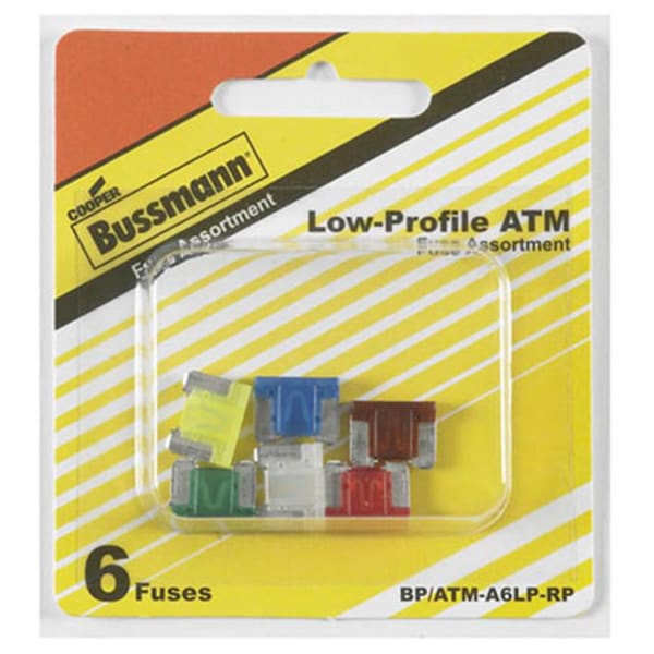 Eaton Bussmann BP-ATM-A6LP-RP Low Profile Auto Fuse Assortment, 6PK 157672 - main